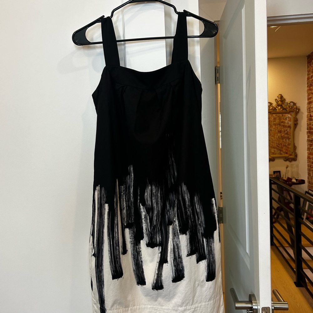 Vince Paint Brush Sheath Dress